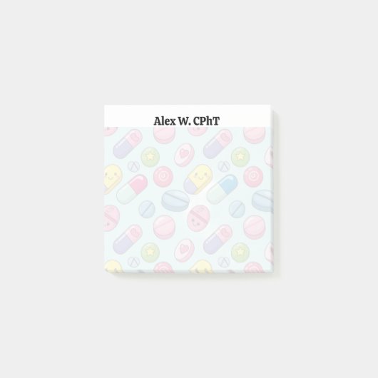 Post-it® Personnalisé 3x3 Pharmacy Sticky Notes, drôle (Devant)