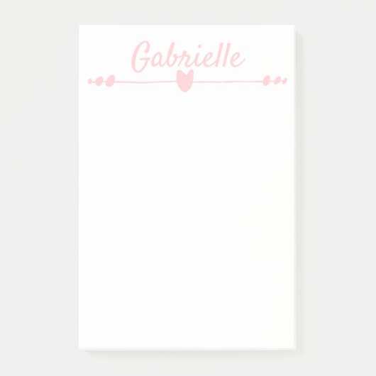 Post-it® PERSONNALISÉ 4" x 6" nom Post-It Notes (Devant)