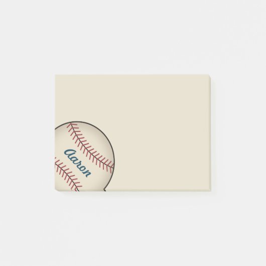 Post-it® Personnalisé Baseball Sports Post It Notes Cadeau (Devant)