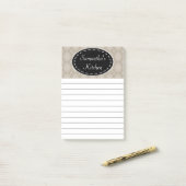 Post-it® Personnalisé Beige Kitchen Post It Notes (Sur un bureau)