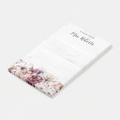 Post-it® Personnalisé Boho Rustique Floral Enseignant (Incliné)