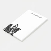 Post-it® Personnalisé Boston Terrier (Incliné)