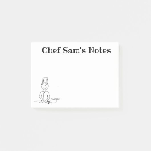 Post-it® Personnalisé "Chef"  (Devant)