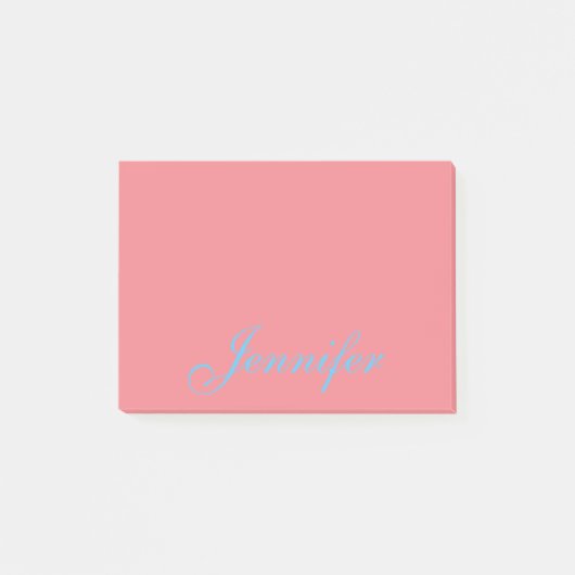 Post-it® Personnalisé Coral Post it Stick Notes (Devant)