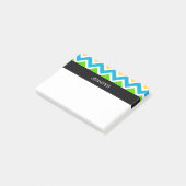 Post-it® Personnalisé couleur Motif Chevron (Incliné)
