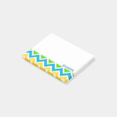 Post-it® Personnalisé couleur Motif Chevron (Incliné)