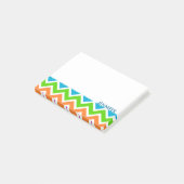 Post-it® Personnalisé couleur Motif Chevron (Incliné)