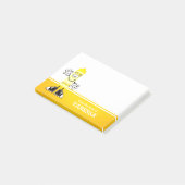 Post-it® Personnalisé Crayon Jaune (Incliné)