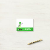 Post-it® Personnalisé Crayon vert (Sur un bureau)