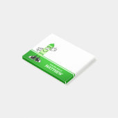 Post-it® Personnalisé Crayon vert (Incliné)
