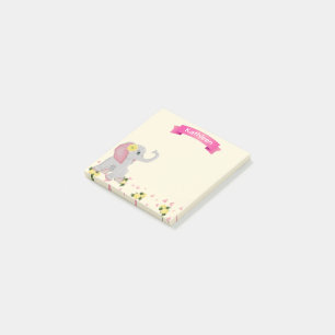 Post-it® Personnalisé Cute Baby Elephant Baby shower Favor
