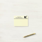 Post-it® Personnalisé depuis le bureau de bureau, jaune (Sur un bureau)