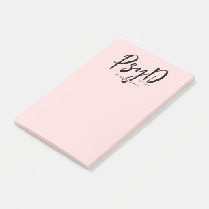 Post-it® Personnalisé Elegant PsyD Docteur en Psychologie