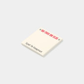 Post-it® Personnalisé Faire ça ou autre drôle (Incliné)