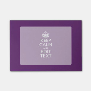 Post-it® Personnalisé GARDEZ LE CALME ET votre texte sur l