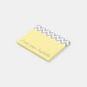 Post-it® Personnalisé Jaune Poste de travail Notes Cadeau (Incliné)