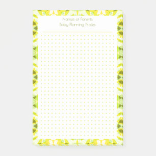 Post-it® Personnalisé Joli Grille de points jaunes Nouveau