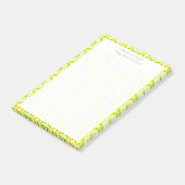 Post-it® Personnalisé Joli Jaune grille de points Nouveau m (Incliné)