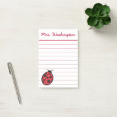Post-it® Personnalisé Ladybug Post It Notes Cadeau (Bureau)