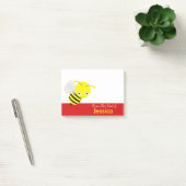 Post-it® Personnalisé mignon jaune mielBee (Bureau)