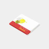 Post-it® Personnalisé mignon jaune mielBee (Incliné)