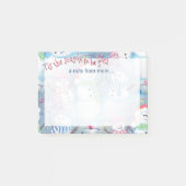 Post-it® Personnalisé Mignonne Amusement Funny Vacances Sno (Devant)