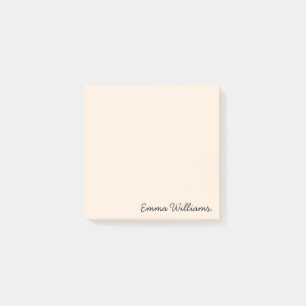 Post-it® Personnalisé Nom Minimaliste couleur Pastel person