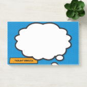Post-it® Personnalisé Nom Think Bubble Fun Comic Book (Bureau)