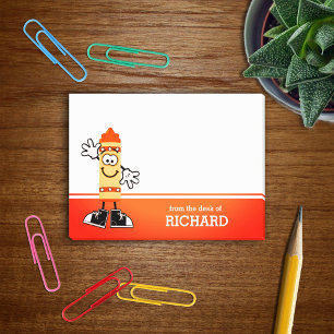 Post-it® Personnalisé Orange Crayon