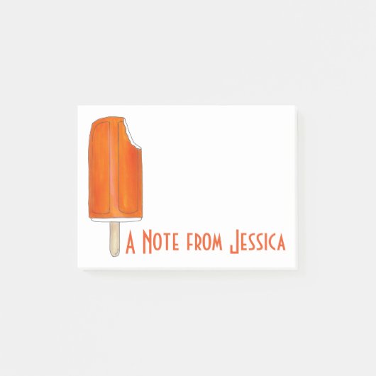 Post-it® Personnalisé Orange Creamsicle Popsicle Poster (Devant)