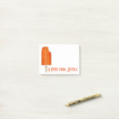 Post-it® Personnalisé Orange Creamsicle Popsicle Poster (Sur un bureau)