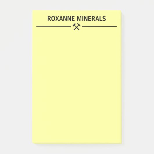Post-it® Personnalisé pour géologue (Devant)