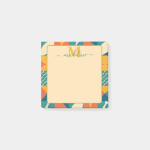 Post-it® Personnalisé Retro géométrique coloré