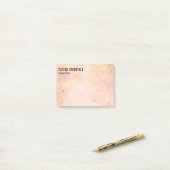 Post-it® Personnalisé Rose Gold (Sur un bureau)