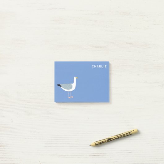 Post-it® Personnalisé Seagull (Sur un bureau)