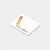 Post-it® Personnalisé Sharp Yellow #2 Pencil Enseignant Éco (Incliné)