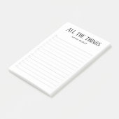 Post-it® Personnalisé Toutes les choses | Pour faire la lis (Incliné)