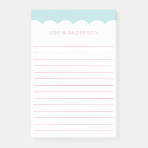 Post-it® Personnalisée liée à la feminine hachée de la 