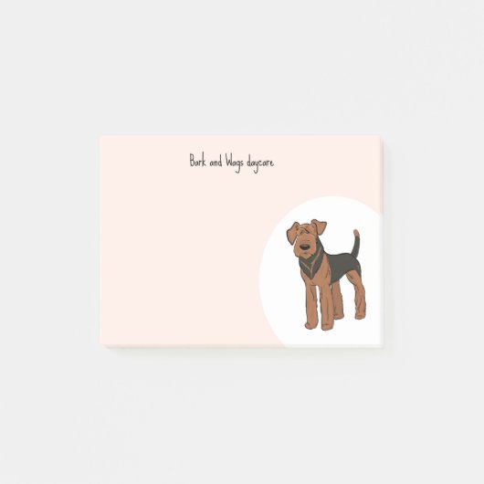 Post-it® Personnaliser Airedale Terrier (Devant)