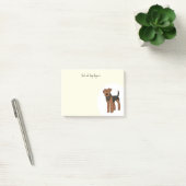 Post-it® Personnaliser Airedale Terrier (Bureau)
