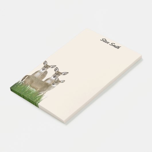 Post-it® Personnaliser Avec Son Nom Whitetail Deer (Incliné)