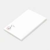 Post-it® Personnaliser Ballerina Sketch en rose (Incliné)