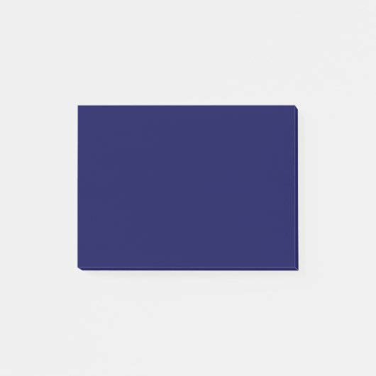 Post-it® Personnaliser bleu bleu couleur solide marine (Devant)