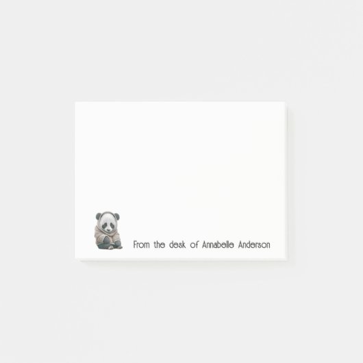 Post-it® Personnaliser Cute Panda (Devant)