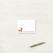 Post-it® Personnaliser Dachshund (Sur un bureau)