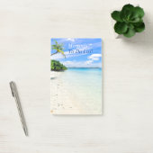 Post-it® Personnaliser de plage tropicale Message, Lignes g (Bureau)