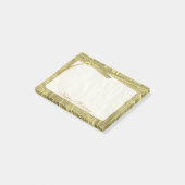 Post-it® Personnaliser "Happy Holidays" Gold Crumpled Papie (Incliné)