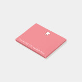 Post-it® Personnaliser la dent rose (Incliné)