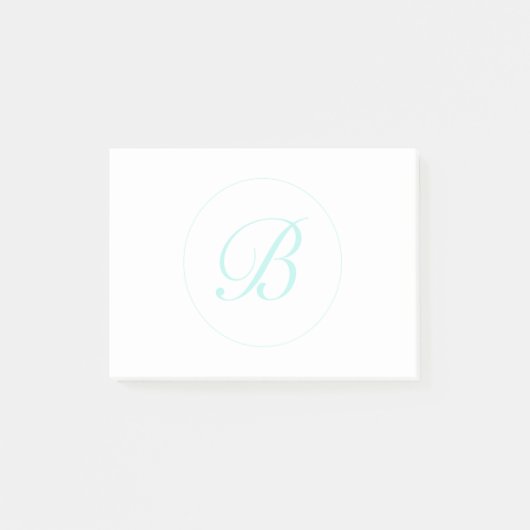 Post-it® Personnaliser le monogramme de script dans un cerc (Devant)