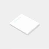Post-it® Personnaliser le nom de script, pas de lignes, sar (Incliné)